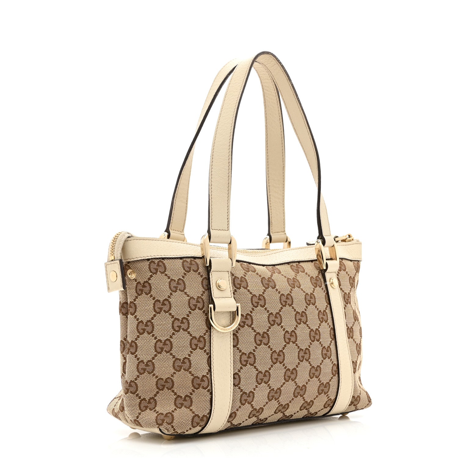 Monogram Small Abbey Tote Off White