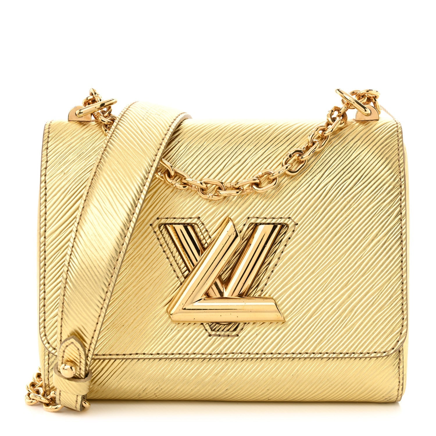 Epi Twist Shoulder Bag PM Gold