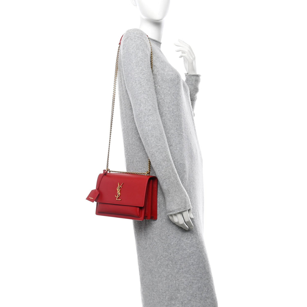 Calfskin Medium Monogram Sunset Rouge Eros