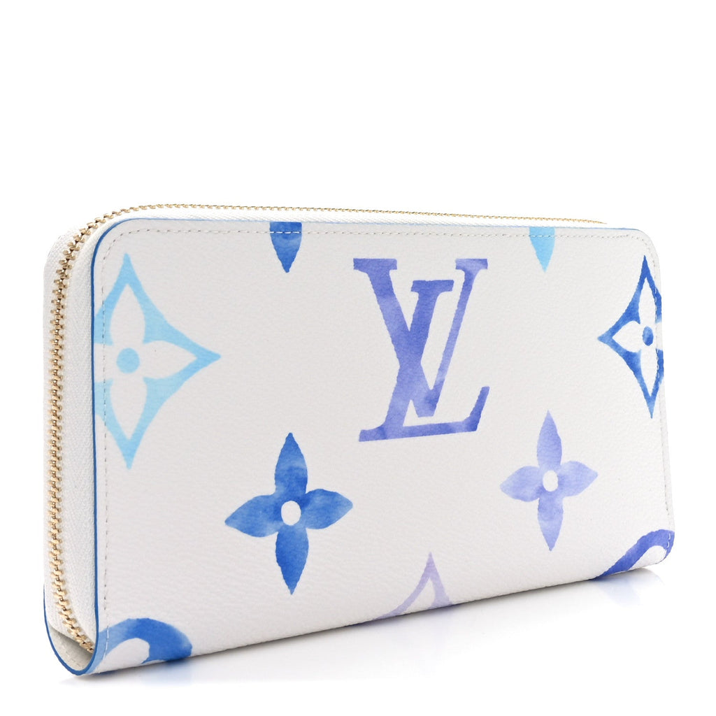 Monogram Giant By The Pool Zippy Wallet Resort Blue