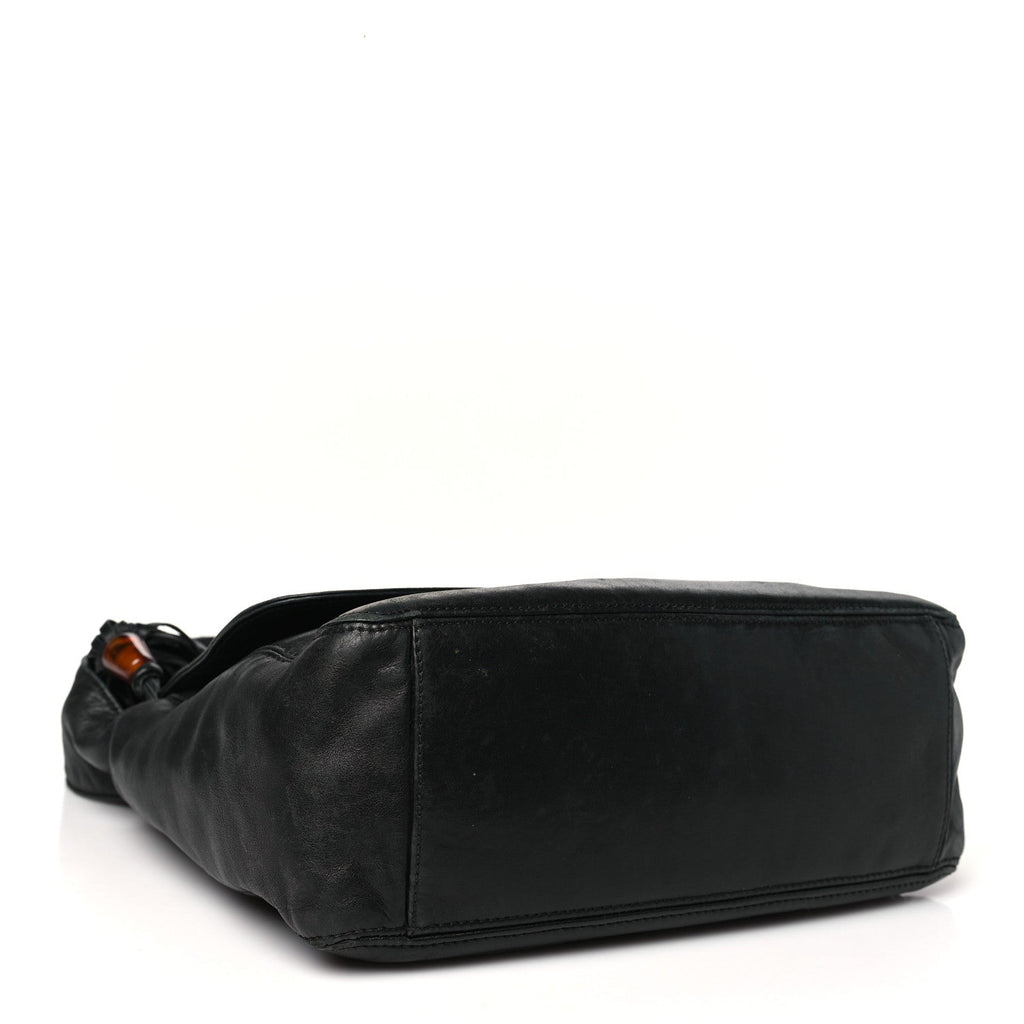 Lambskin CC Tassel Shoulder Flap Bag Black