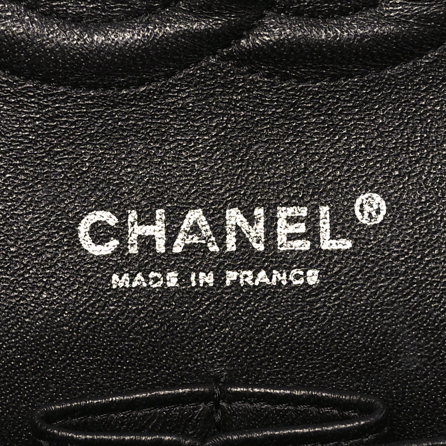 Jersey Quilted Medium Double Flap Black