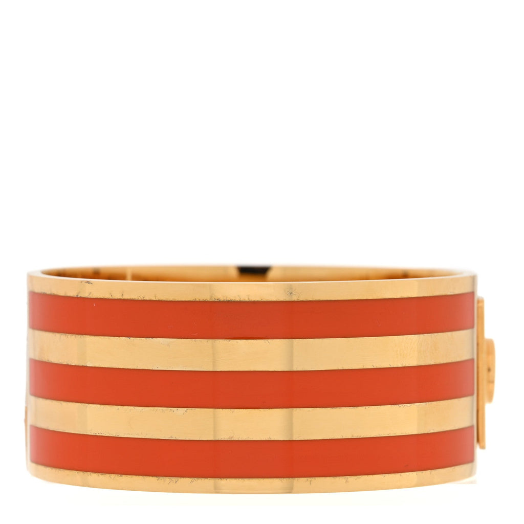 X ADIDAS Metal Enamel Cuff Bracelet S Orange
