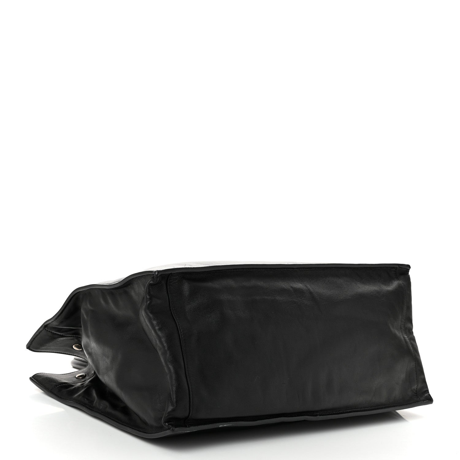Smooth Calfskin Rive Gauche Small Tote Black