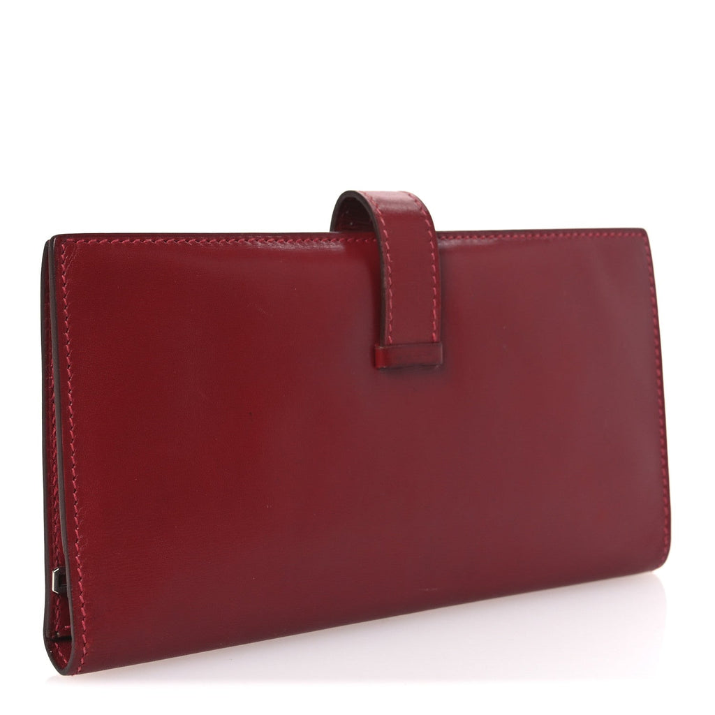 Tadelakt Bearn Gusset Wallet Rouge Vif