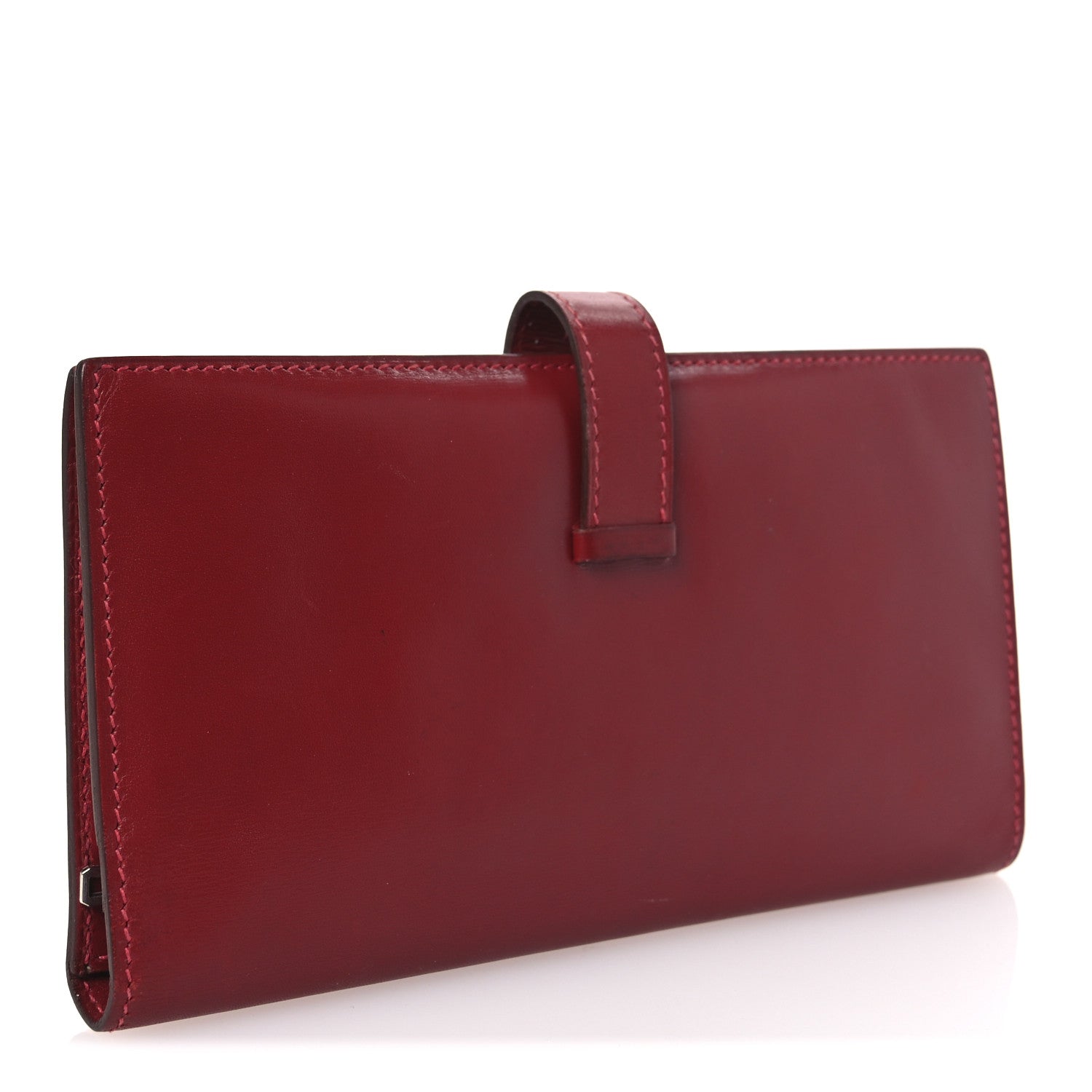 Tadelakt Bearn Gusset Wallet Rouge Vif