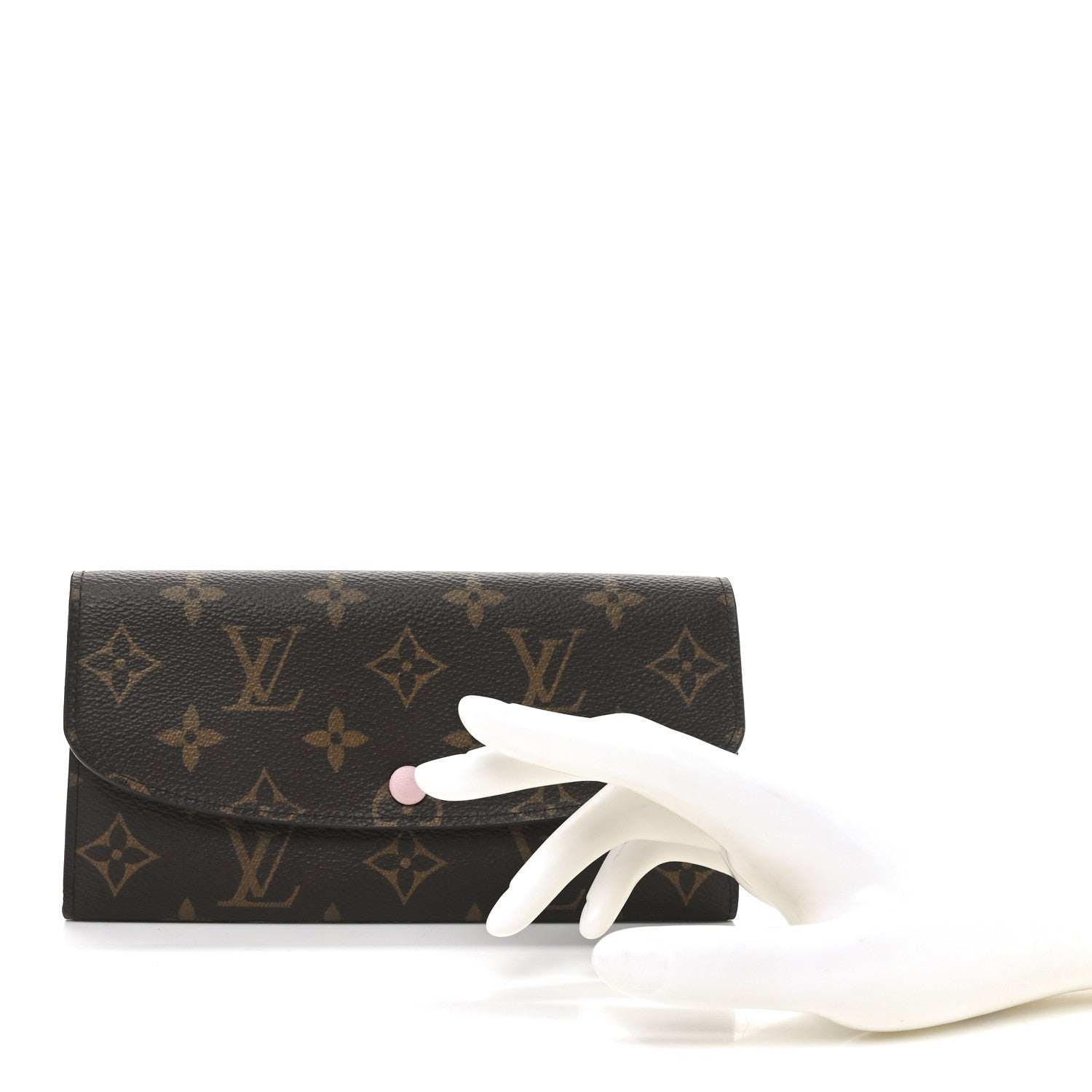 Monogram Emilie Wallet Rose Ballerine