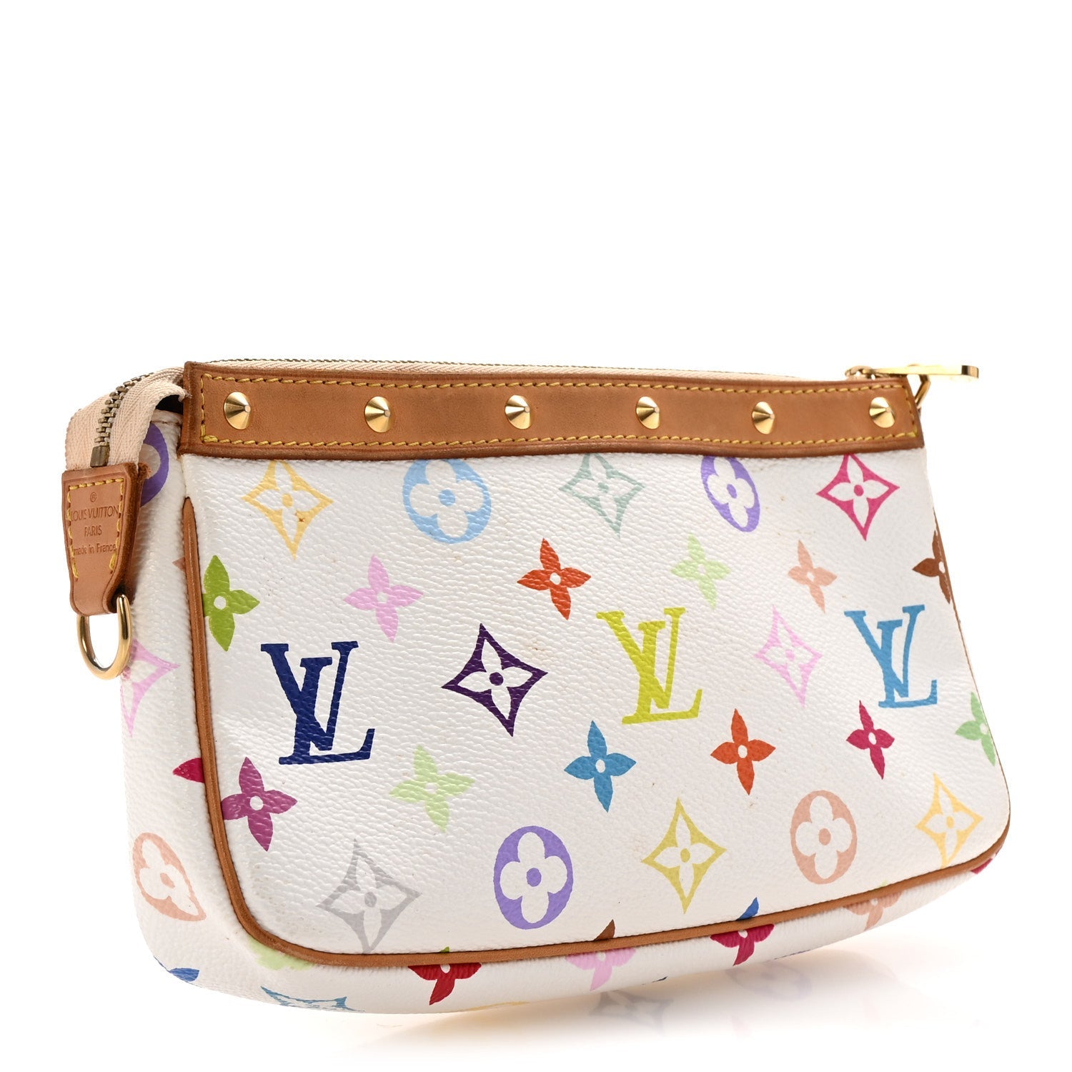 Monogram Multicolor Pochette Accessories White
