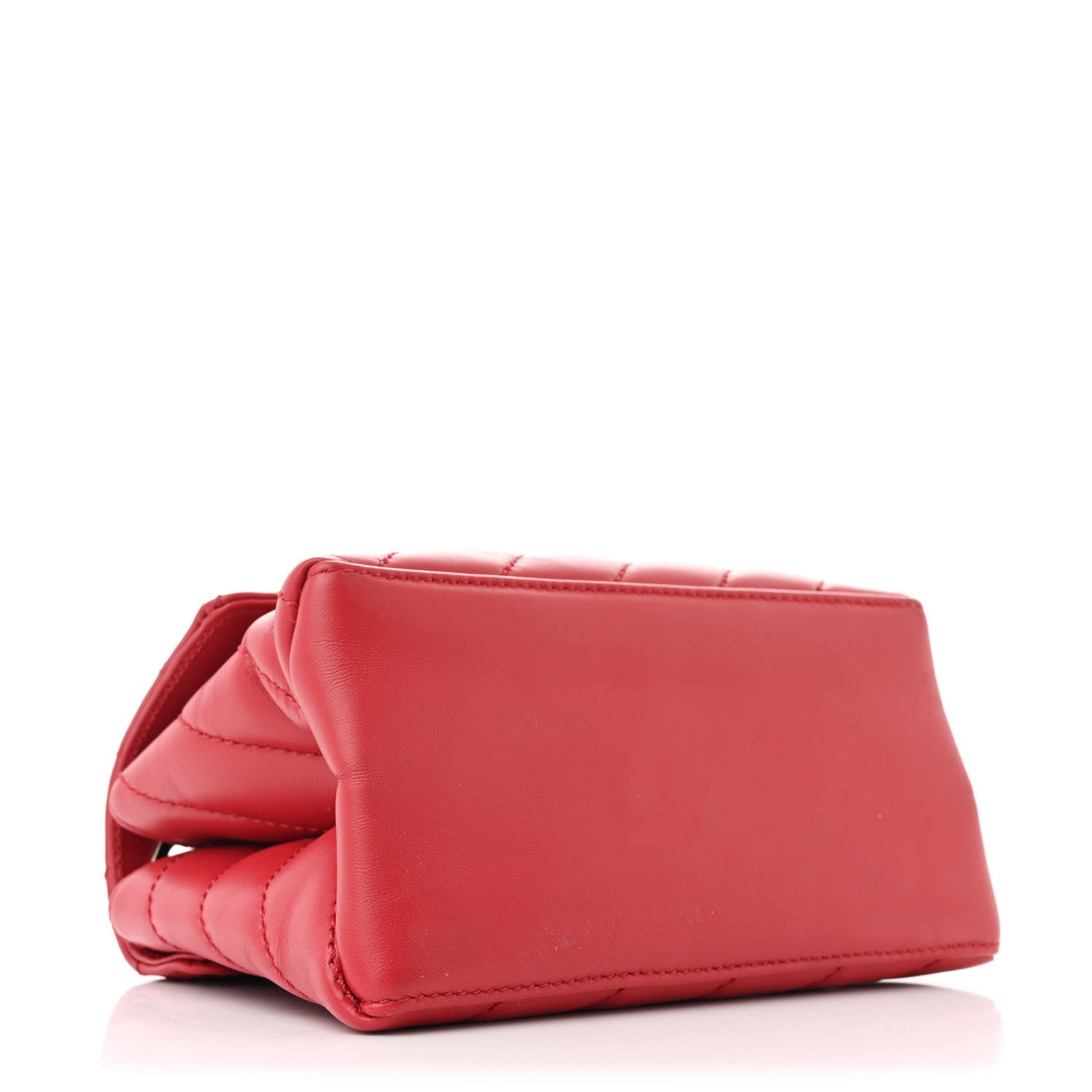 Calfskin Diagonal Quilted Jackhammer 19 Shoulder Bag Red