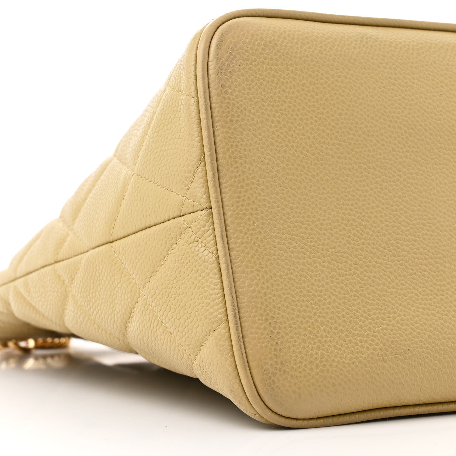 Caviar Quilted Medallion Tote Beige