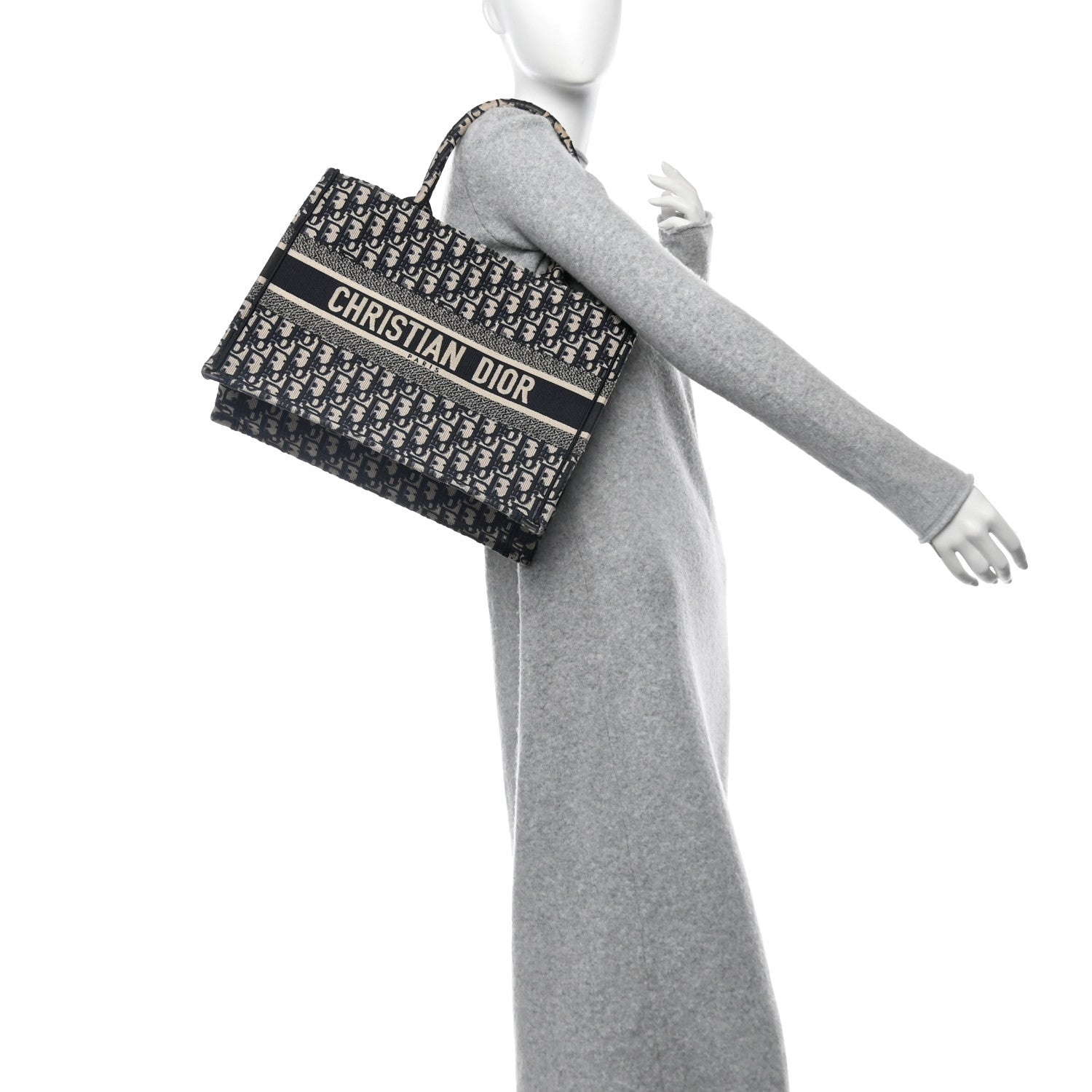 Oblique Medium Book Tote Blue Multicolor