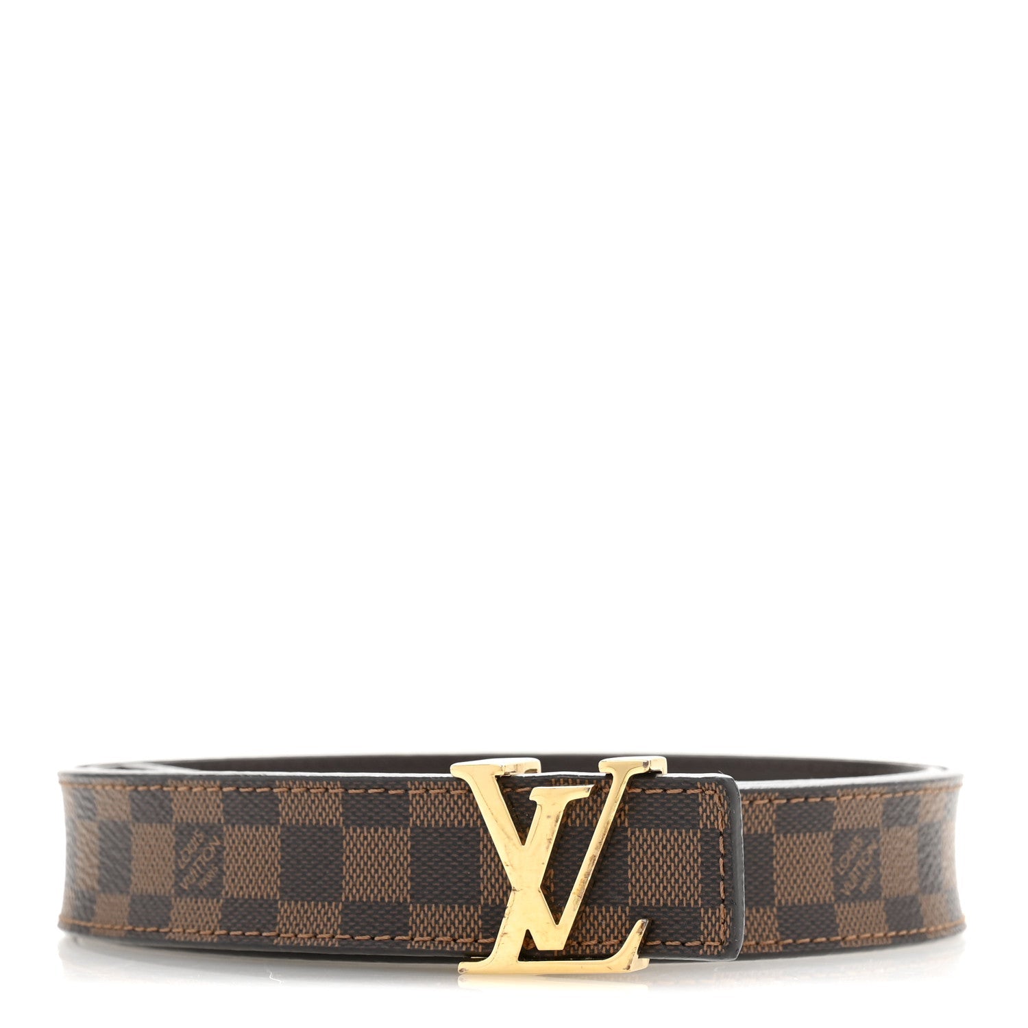 Mini Damier Ebene 25mm LV Initiales Belt 80 32