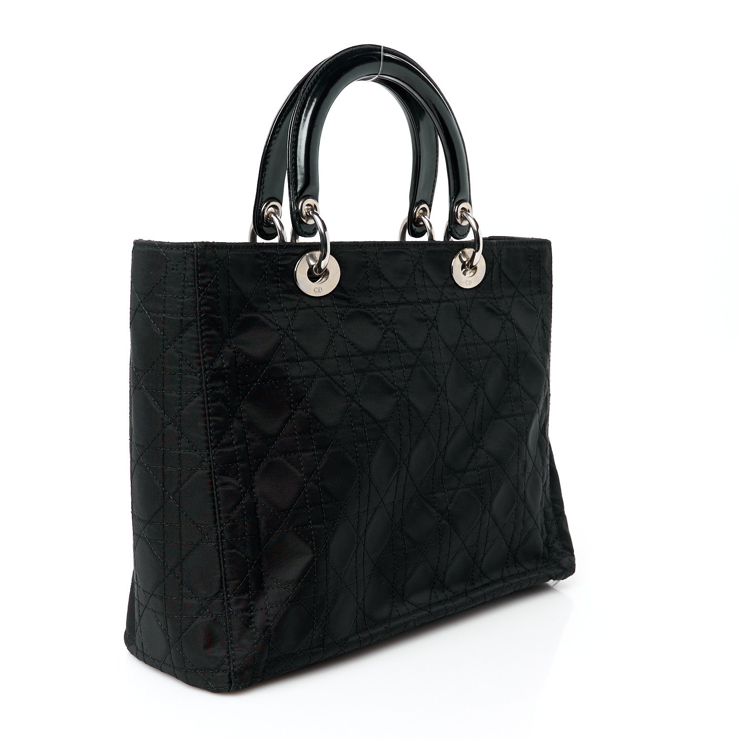 Nylon Cannage Large Lady Dior Black