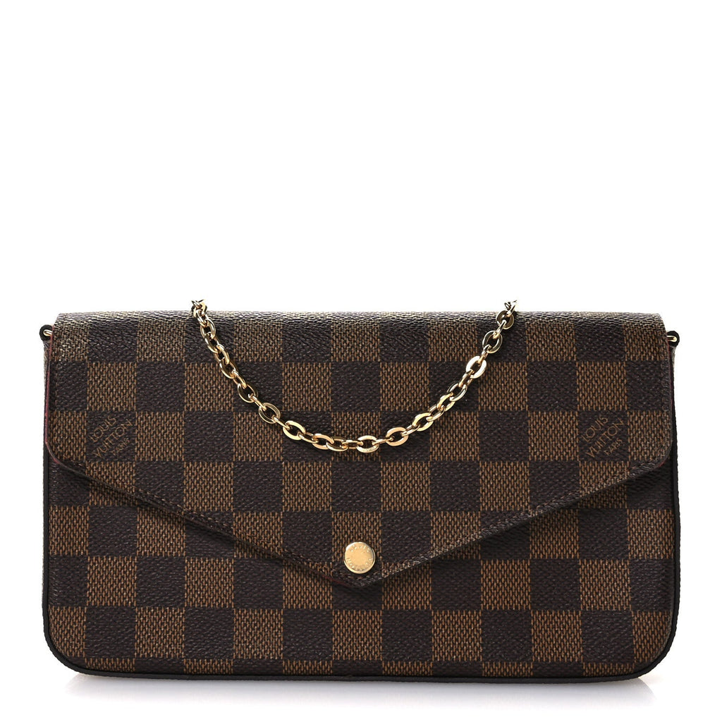 Damier Ebene Pochette Felicie Chain Wallet