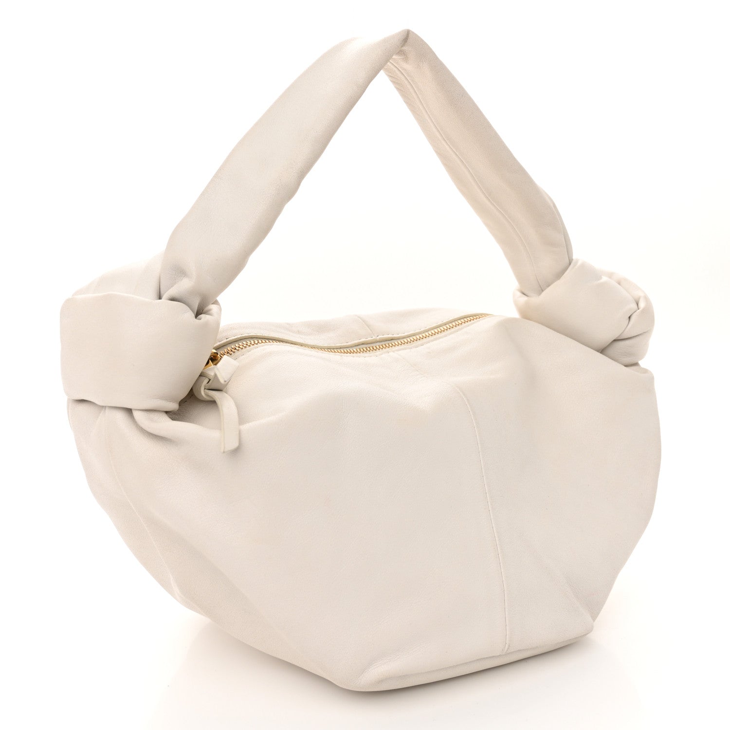 Calfskin Mini Double Knot Bag White