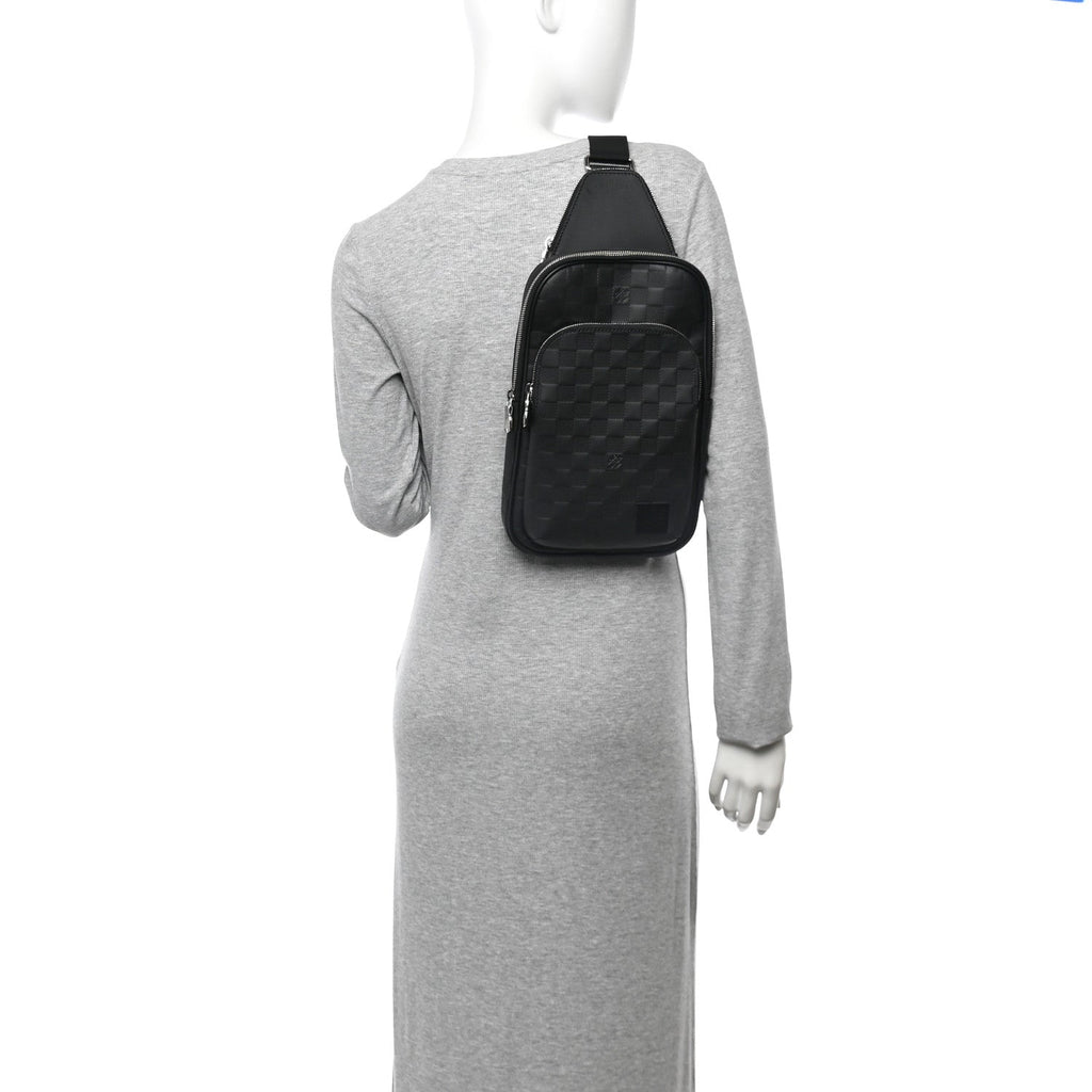Damier Infini Avenue Sling Bag NM Onyx