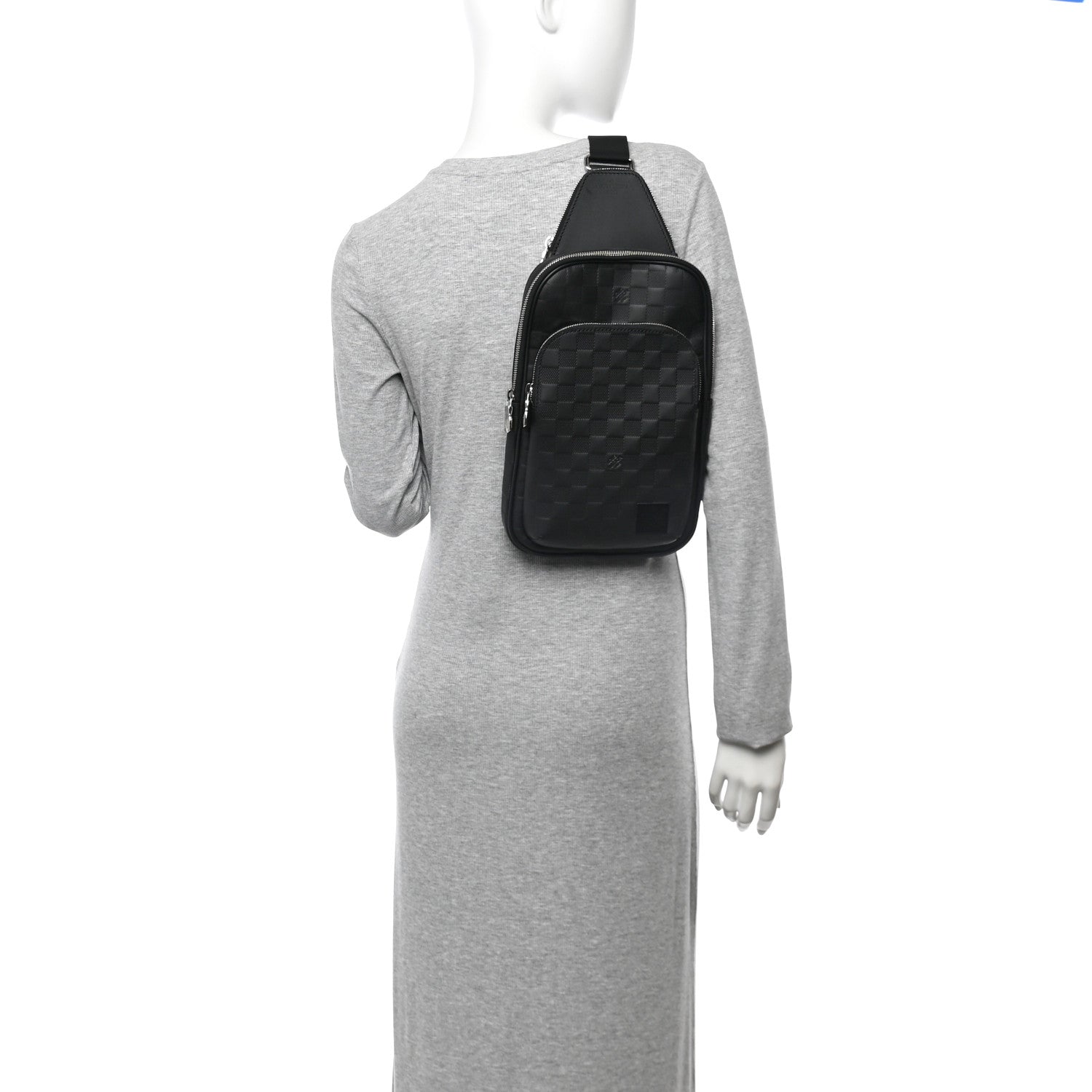 Damier Infini Avenue Sling Bag NM Onyx