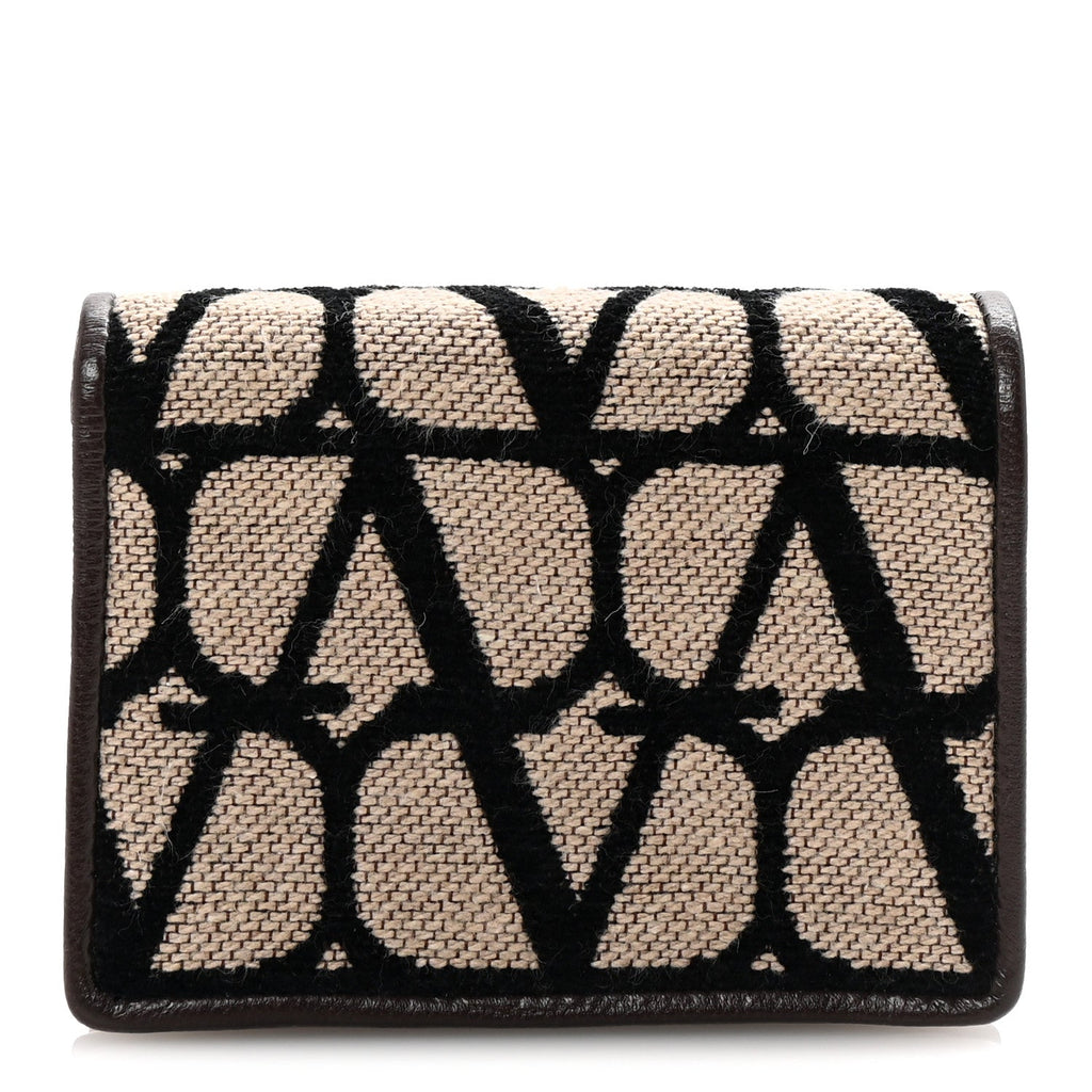 Toile Iconographe Small Wallet Naturale Black Fondant