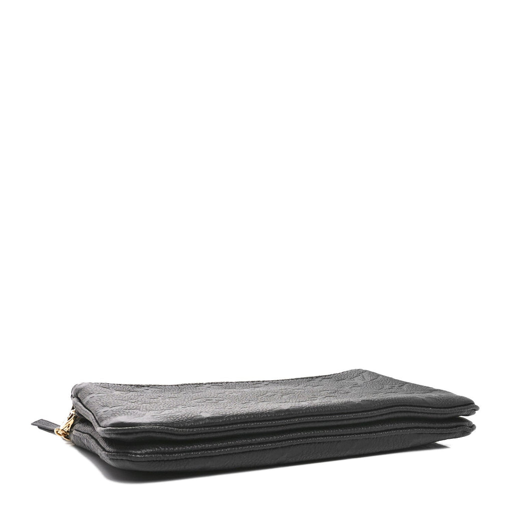 Empreinte Double Zip Pochette Black