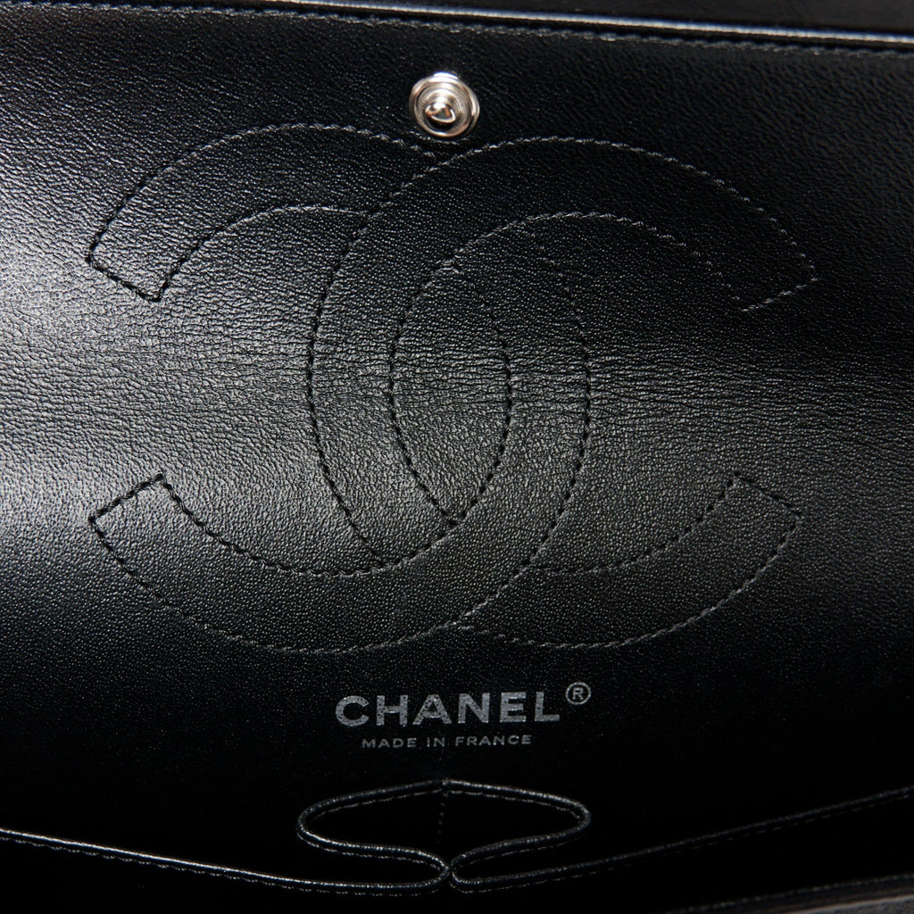 Aged Calfskin Chevron Quilted 2.55 Reissue 226 Flap So Black
