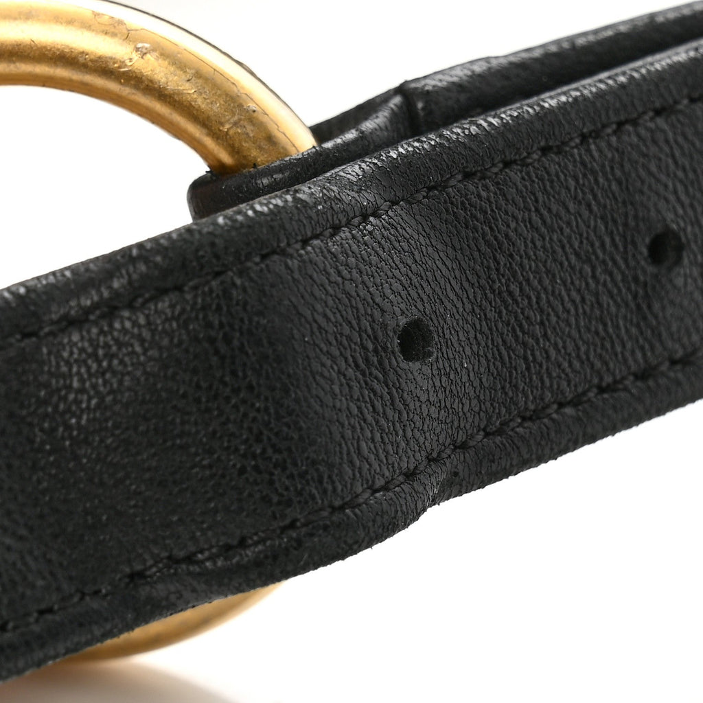 Lambskin Quilted All About Chains Waist Belt Bag Black