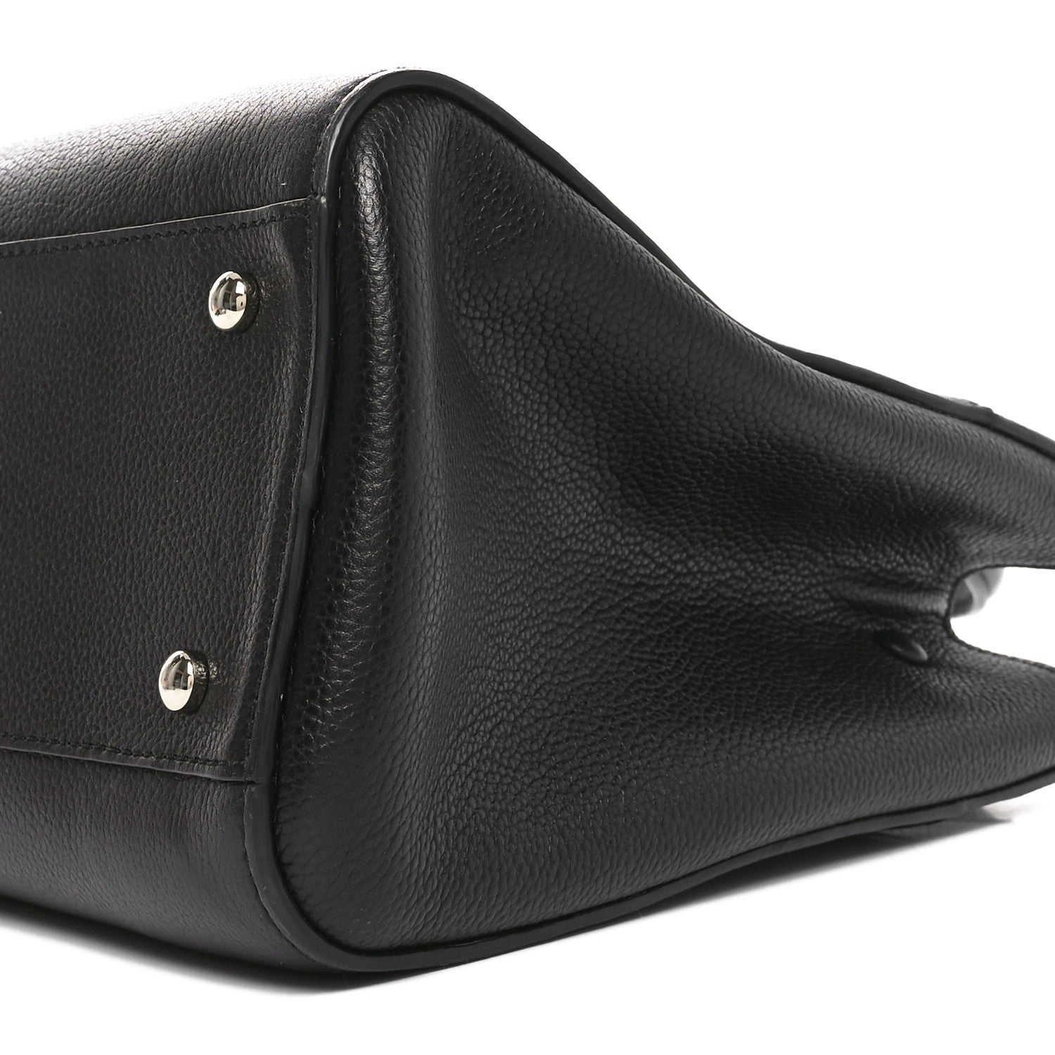 Grained Calfskin Medium Neo Executive Shopper Tote Black