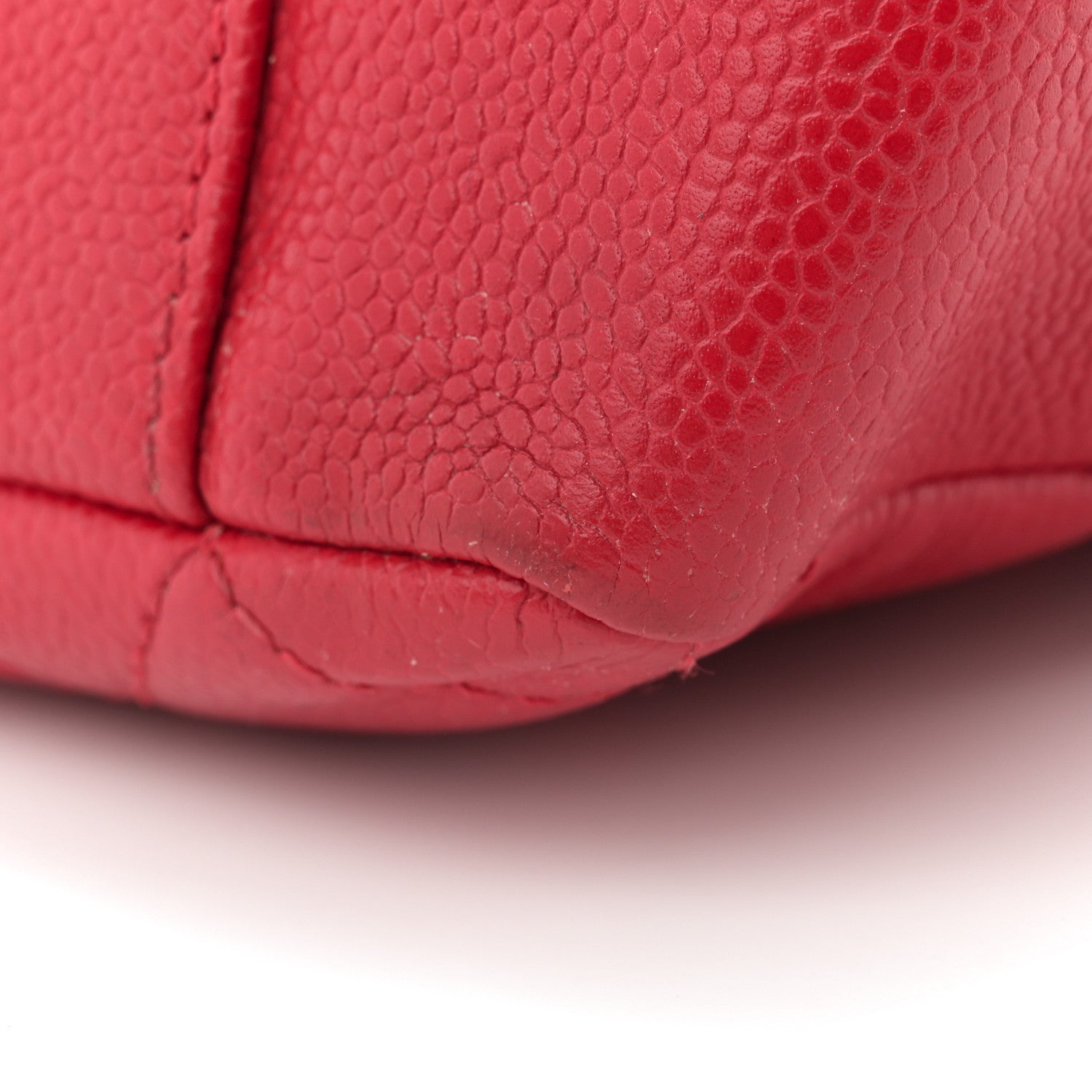 Caviar Quilted Grand Shopping Tote GST Red