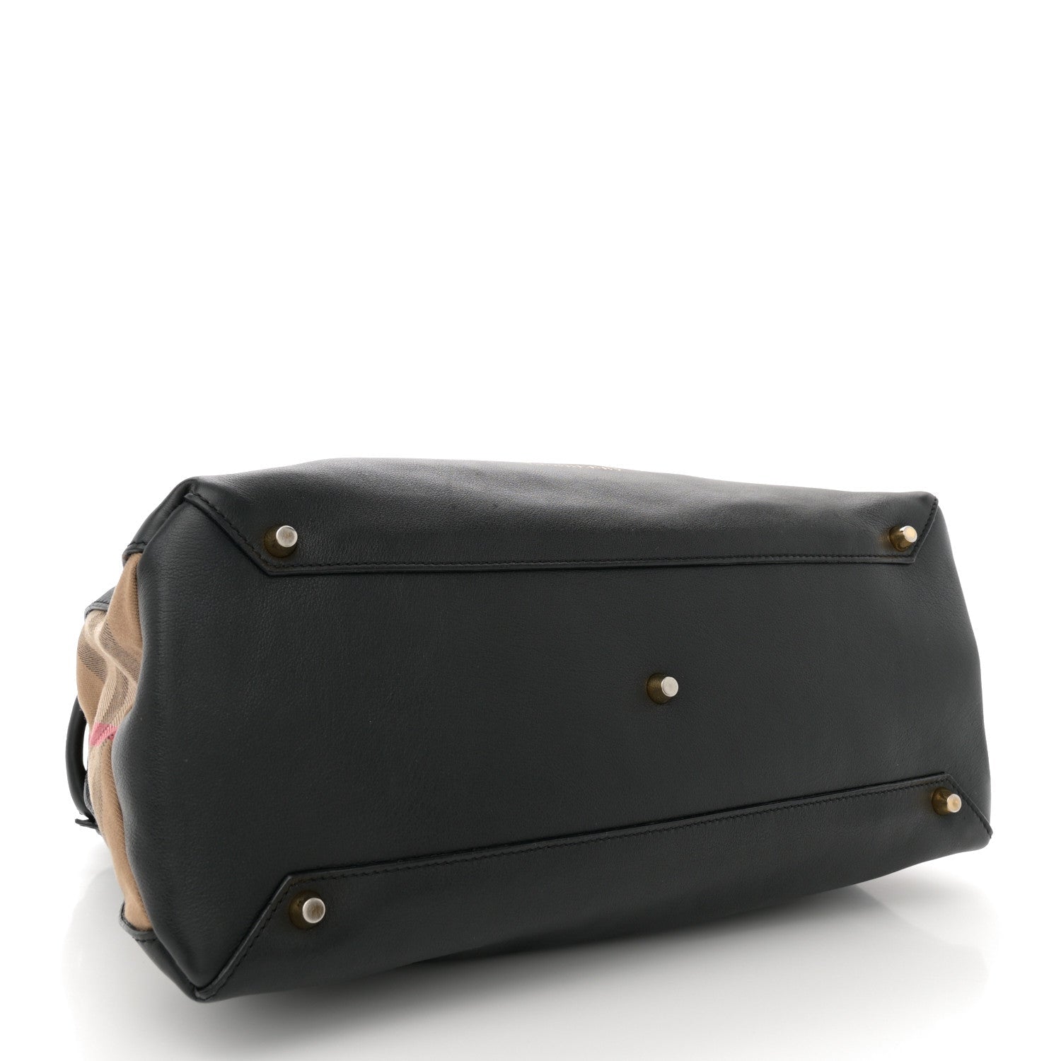 Smooth Calfskin Medium Sartorial Banner Tote Black