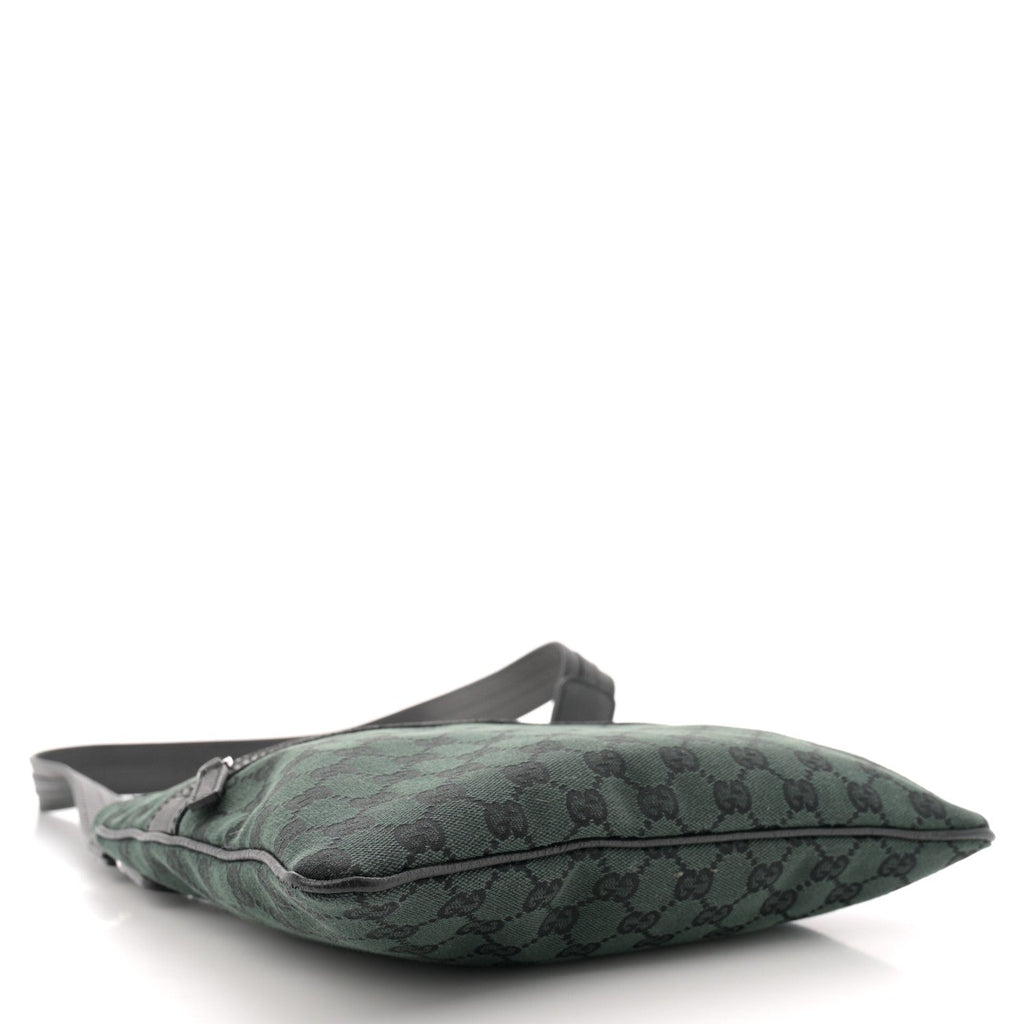 Monogram Messenger Bag  Green Black