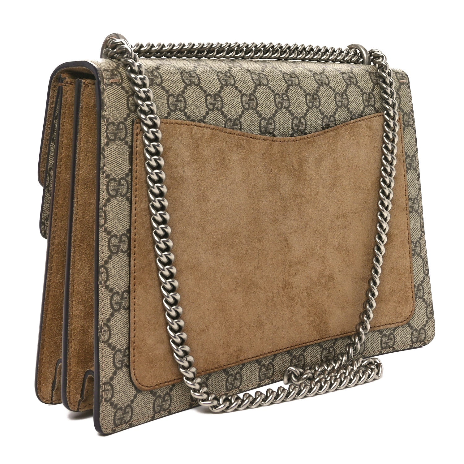 GG Supreme Monogram Medium Dionysus Shoulder Bag Taupe