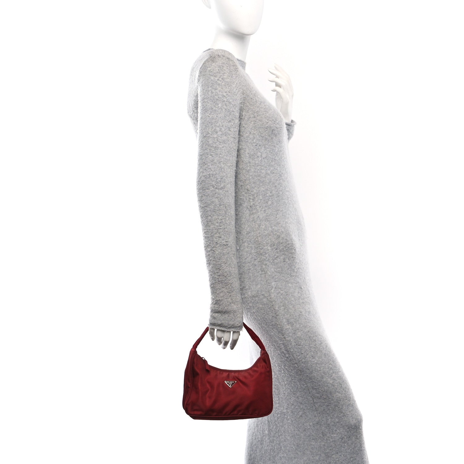 Tessuto Nylon Mini Re-Edition 2000 Bag Granato