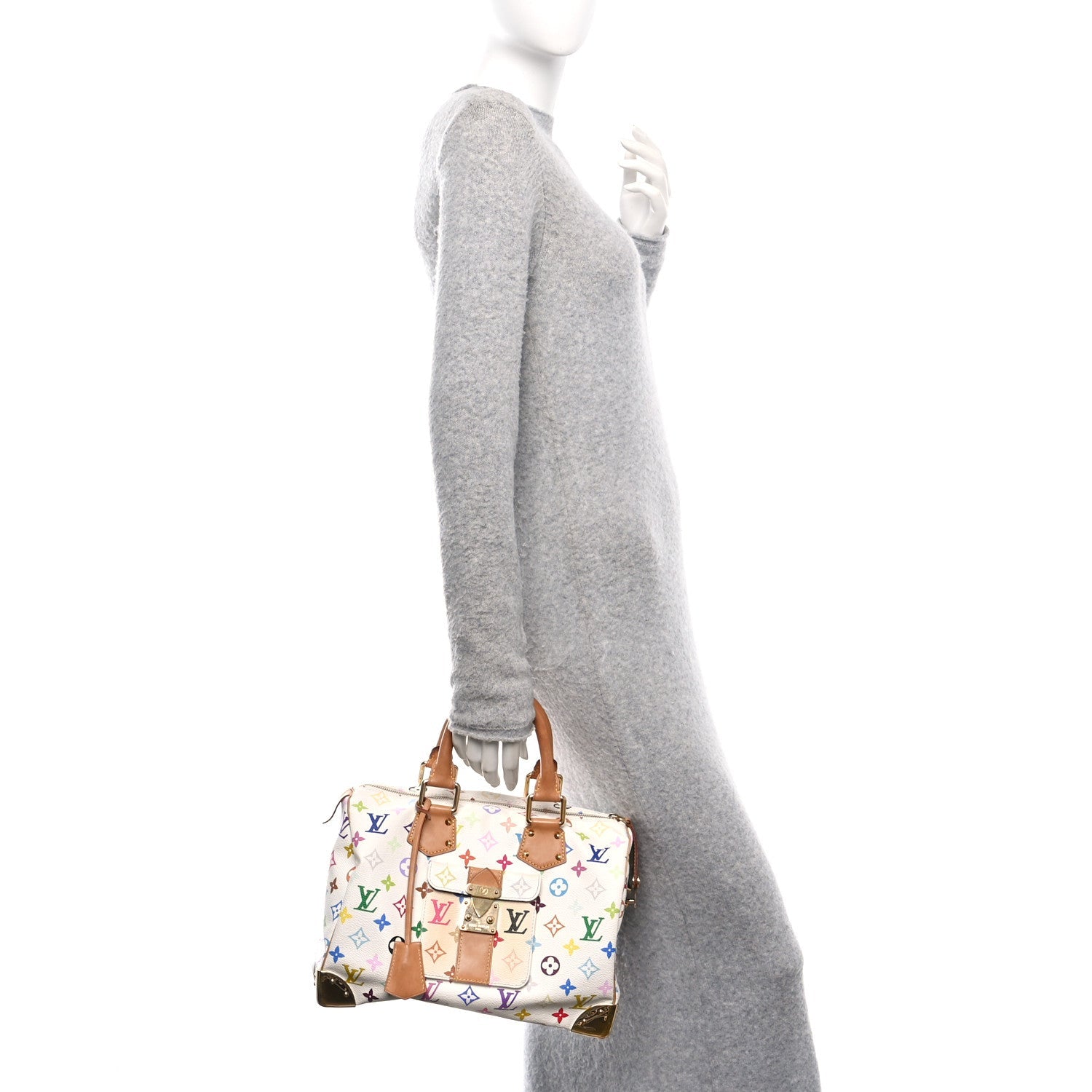 Monogram Multicolor Speedy 30 White