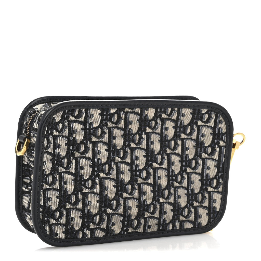 Oblique Diorquake Clutch Blue