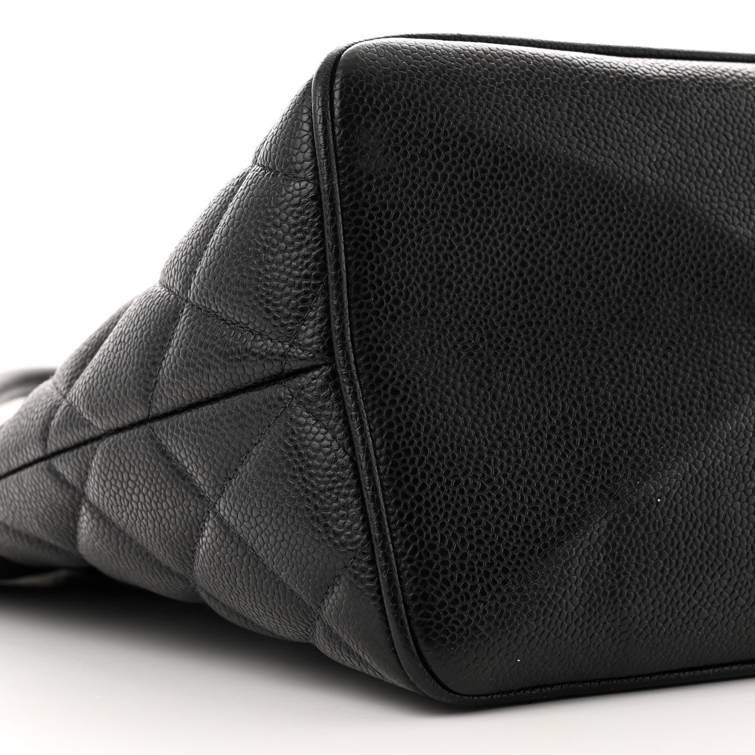 Caviar Quilted Medallion Tote Black