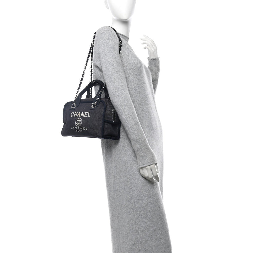 Denim Deauville Bowling Bag Blue