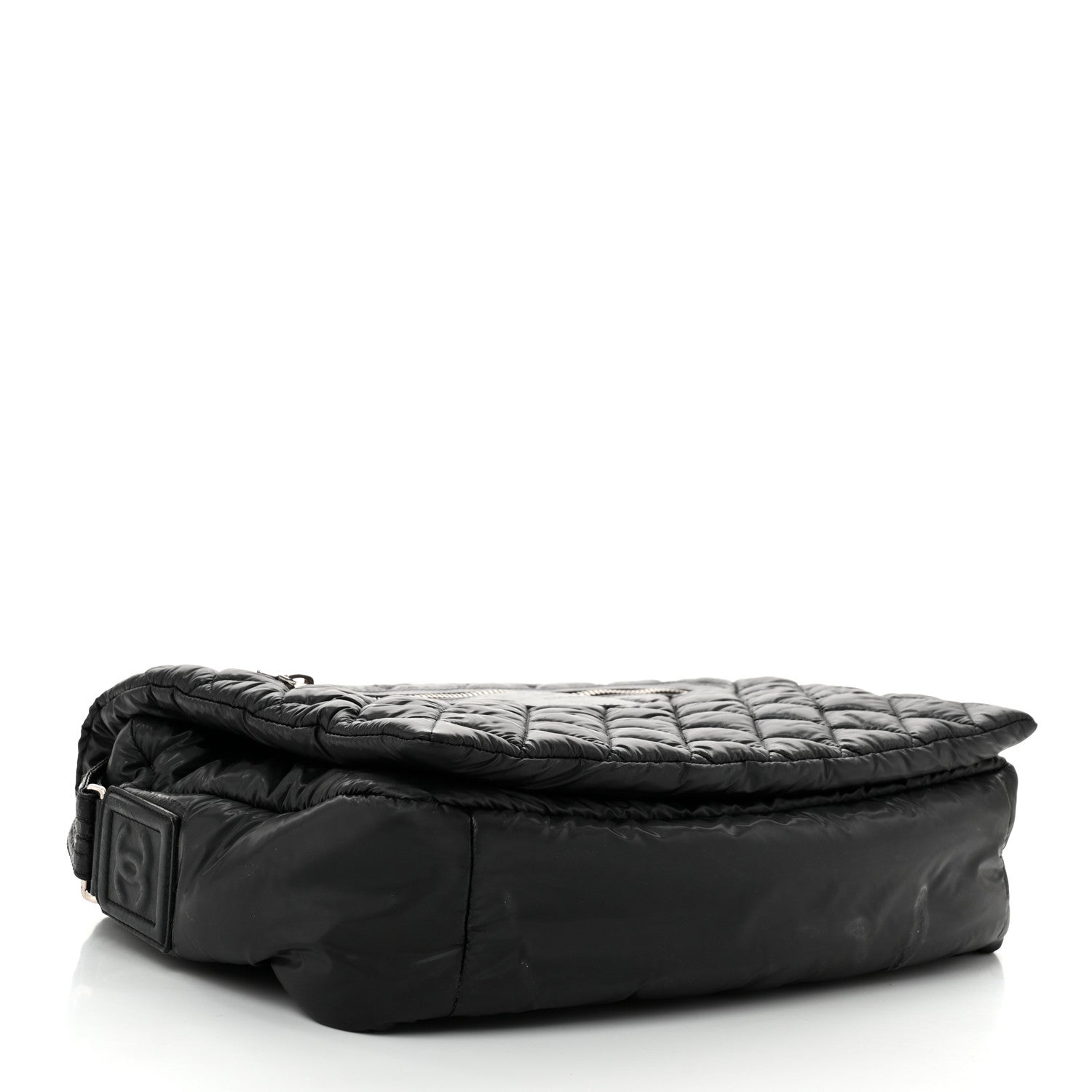 Nylon Coco Cocoon Messenger Bag Black