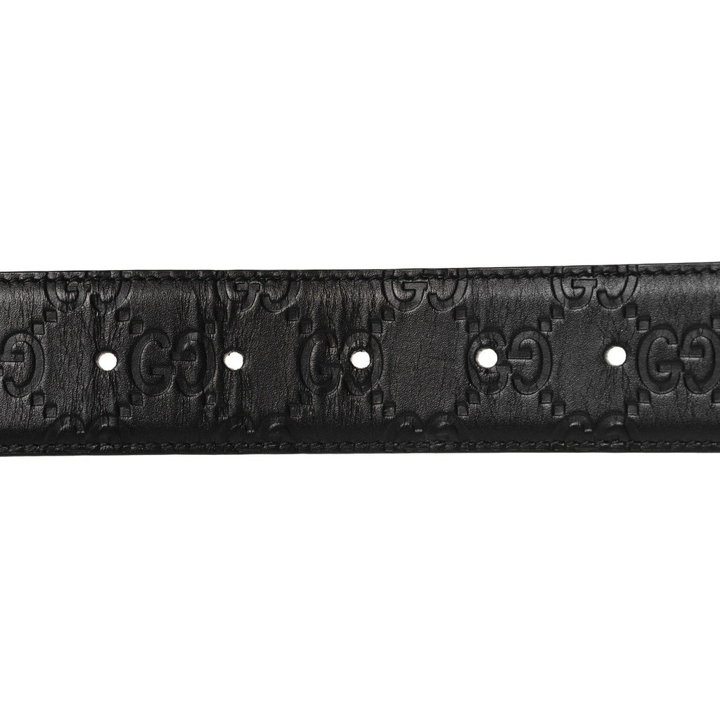Guccissima Interlocking G 37mm Belt 75 30 Black