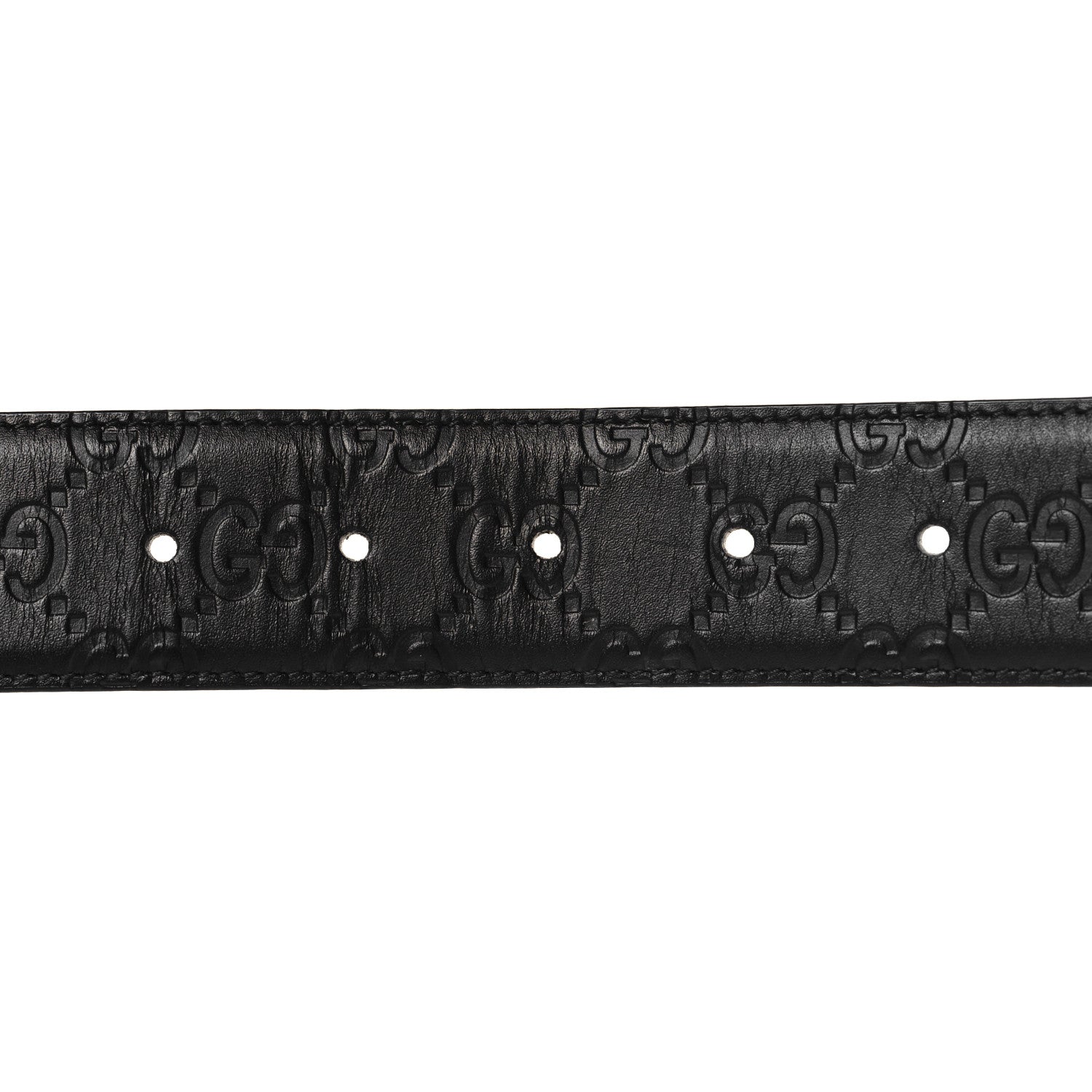 Guccissima Interlocking G 37mm Belt 75 30 Black