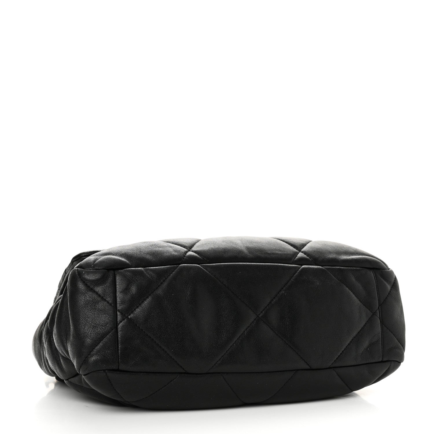 Lambskin Quilted Large Chanel 19 Flap Black