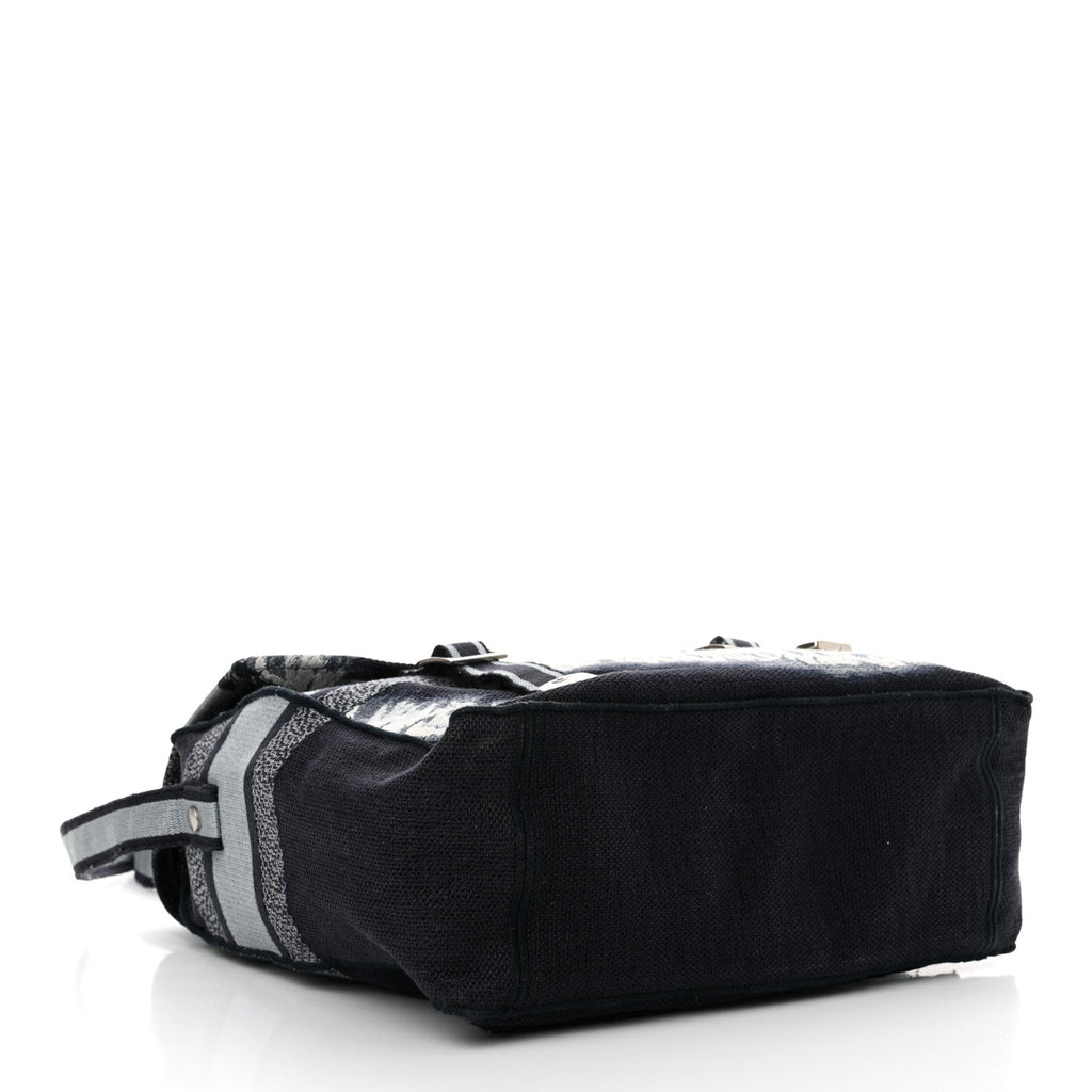 Canvas Embroidered Tie Dye Diorcamp Messenger Blue Multicolor