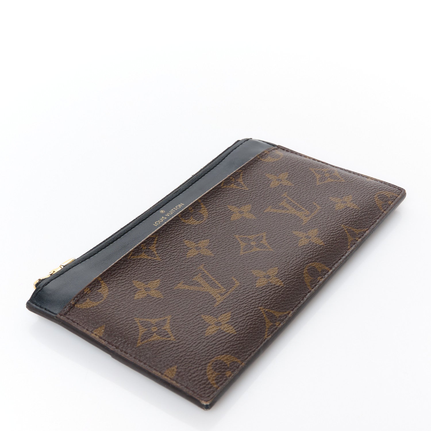 Monogram Slim Purse Black