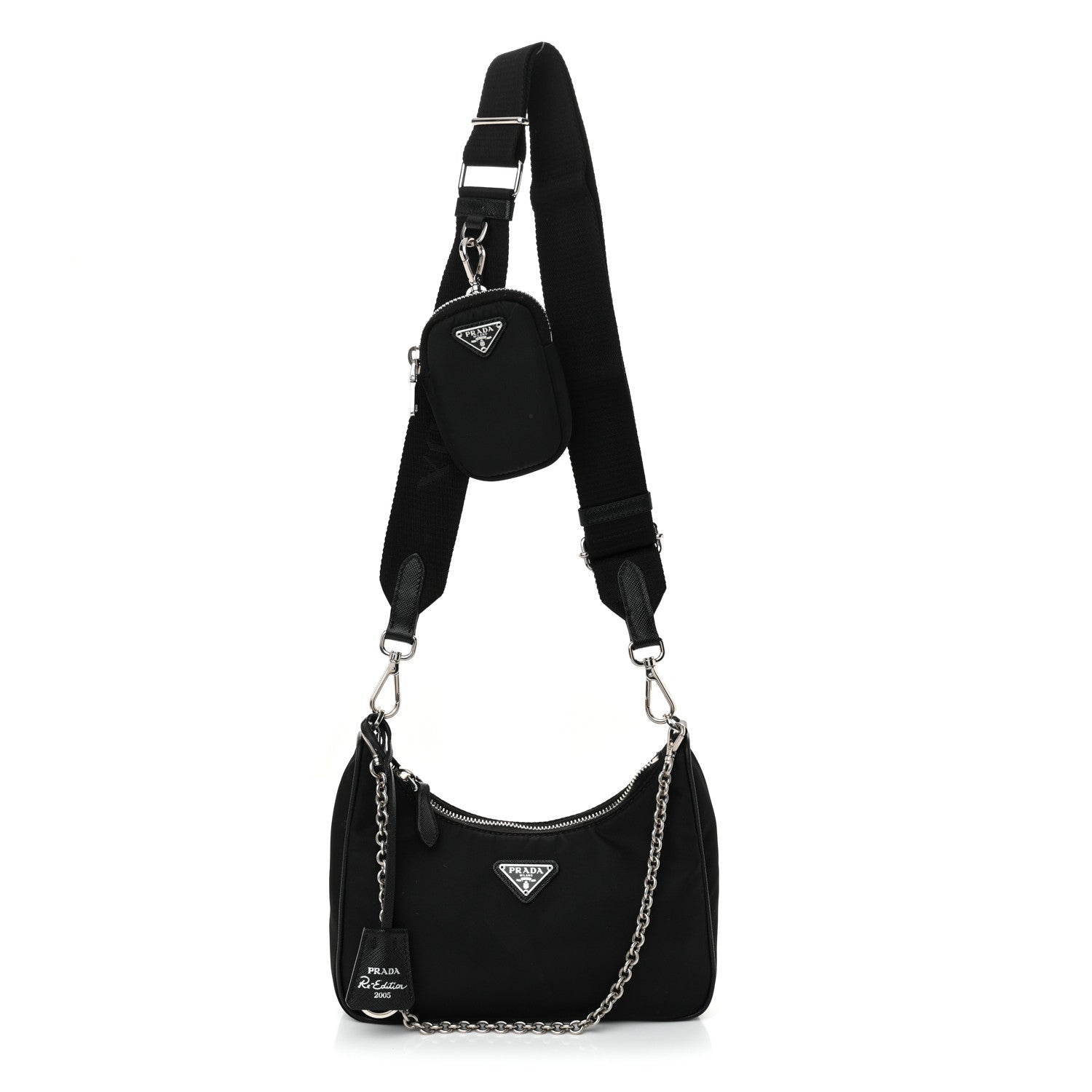 Nylon Re-Edition 2005 Shoulder Bag Black