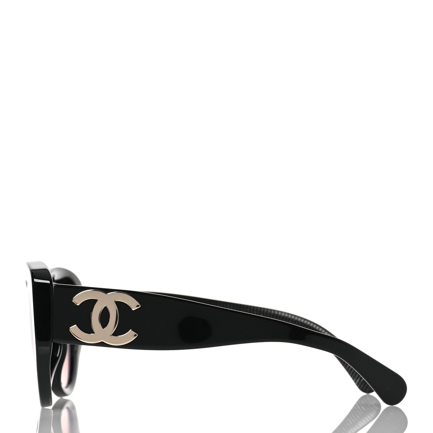 Acetate Butterfly Large CC Sunglasses 5492-A Black
