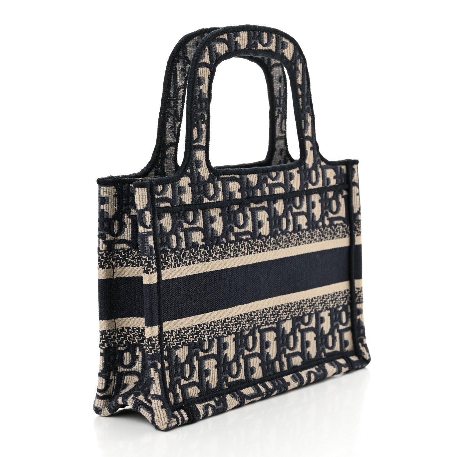 Oblique Mini Book Tote Blue Multicolor