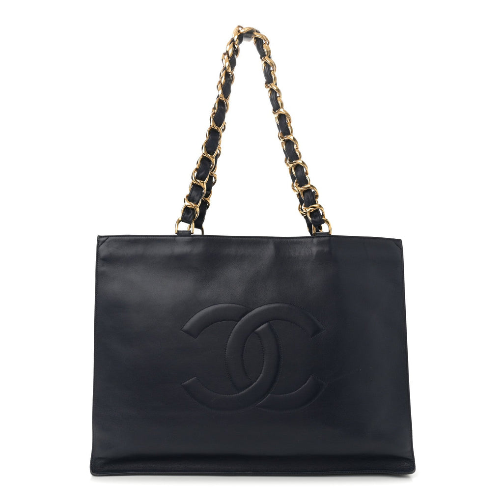 Lambskin CC Tote Navy