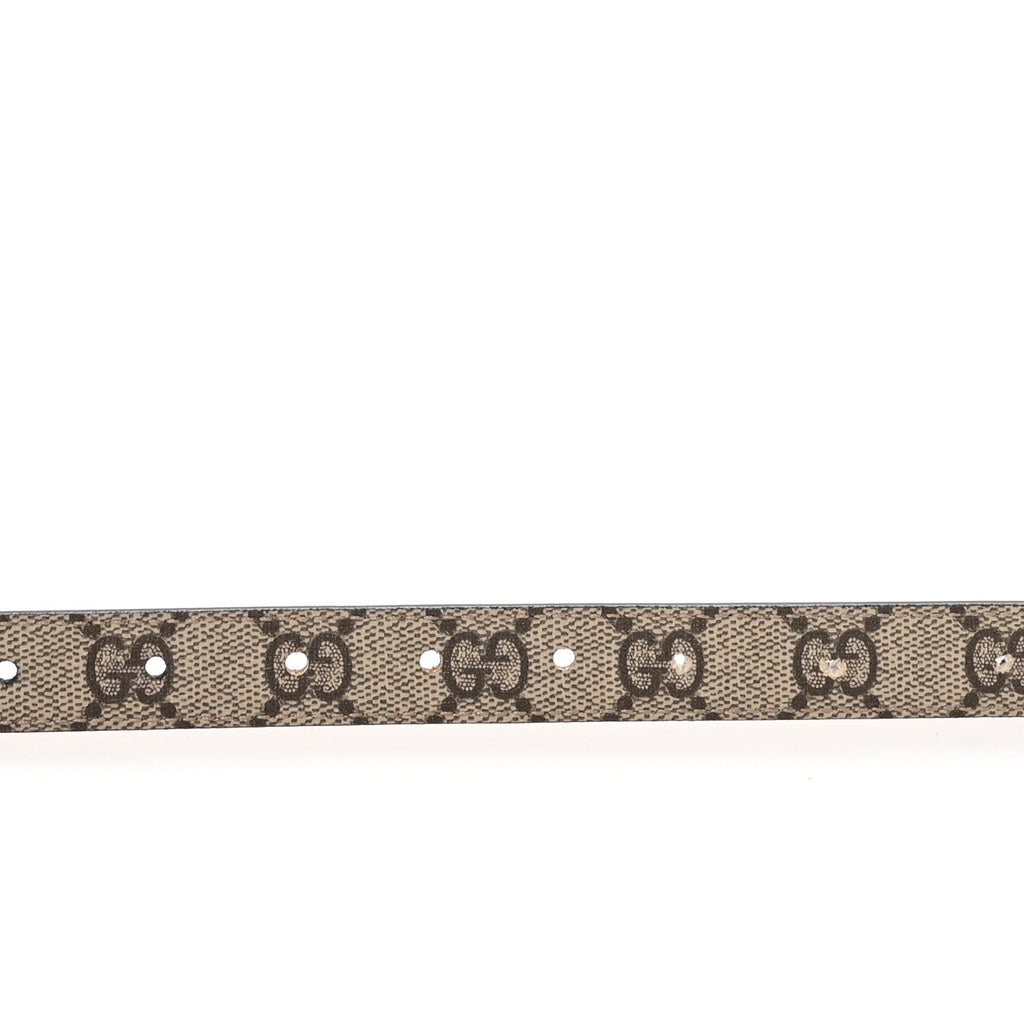 Plutone Calfskin Double G Reversible 20mm Belt 90 36 Porcelain Rose Black
