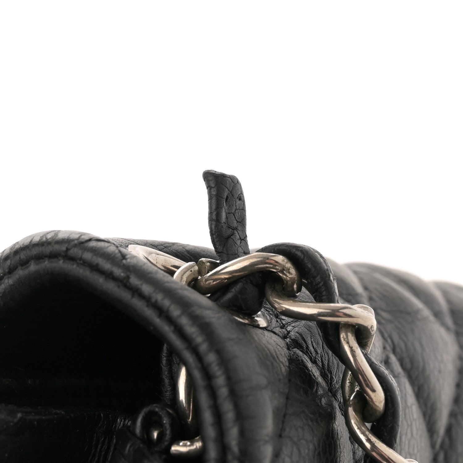 Caviar Quilted Mini Square Flap Black