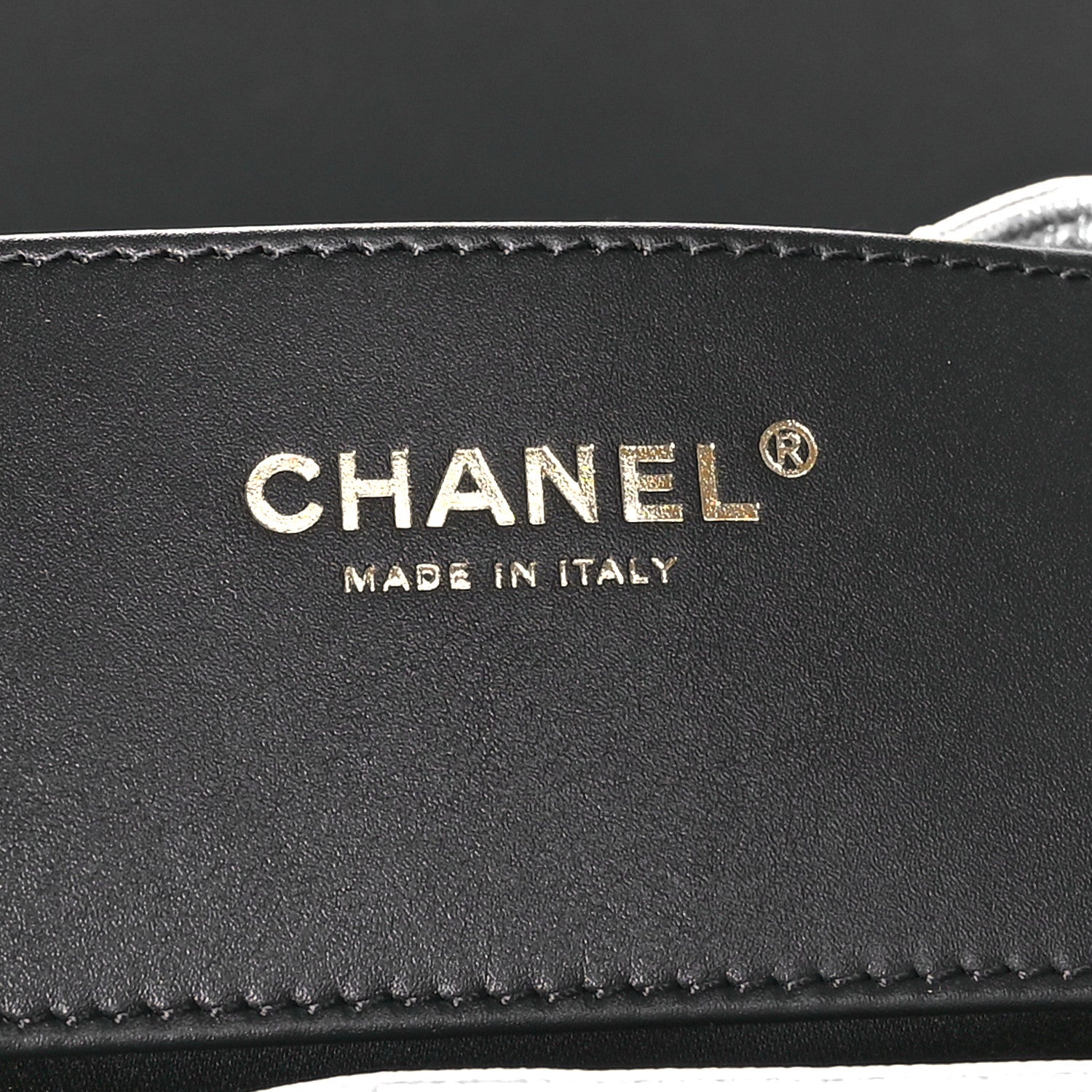 Metallic Caviar Quilted Medium Chanel 25 Handbag Silver