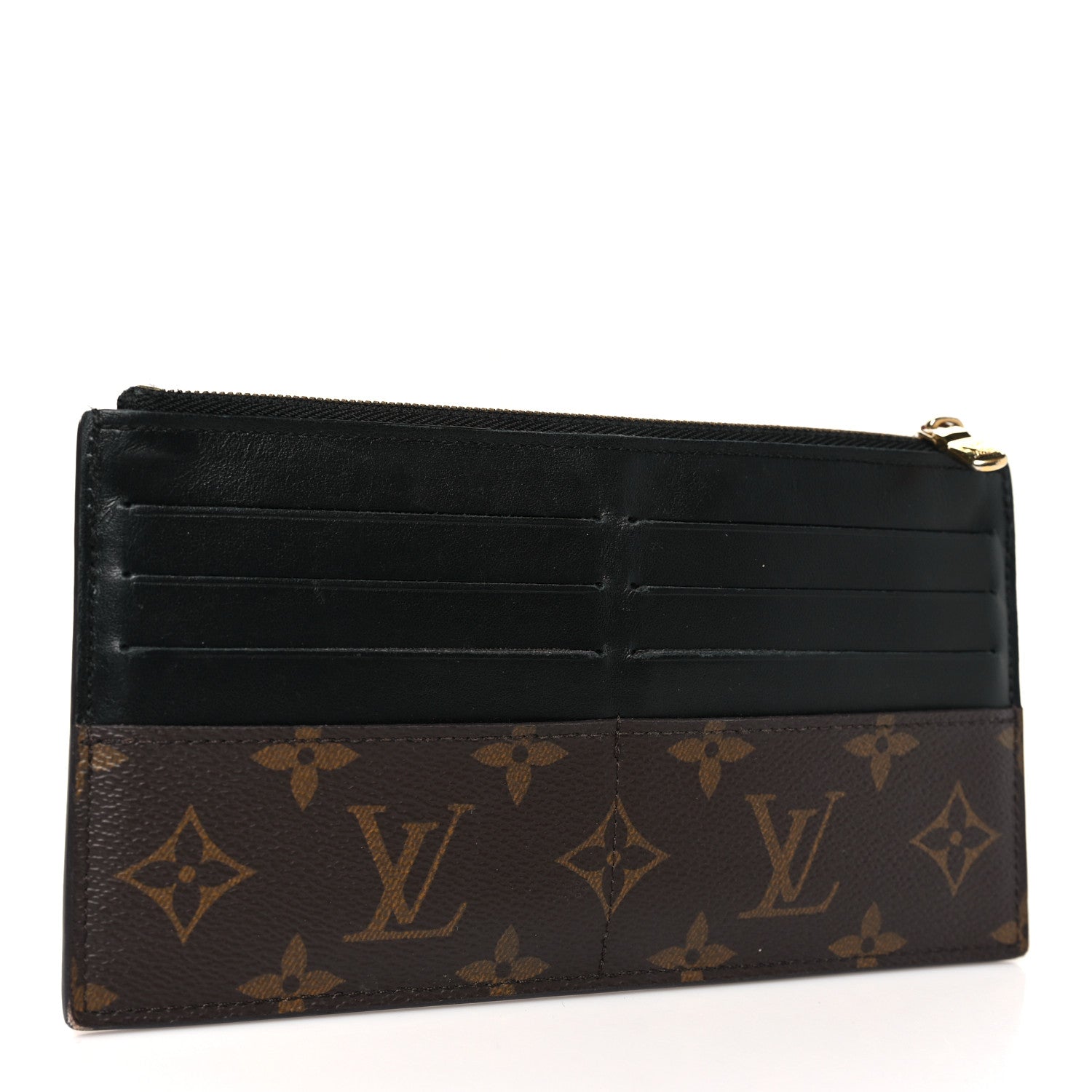 Monogram Slim Purse Black