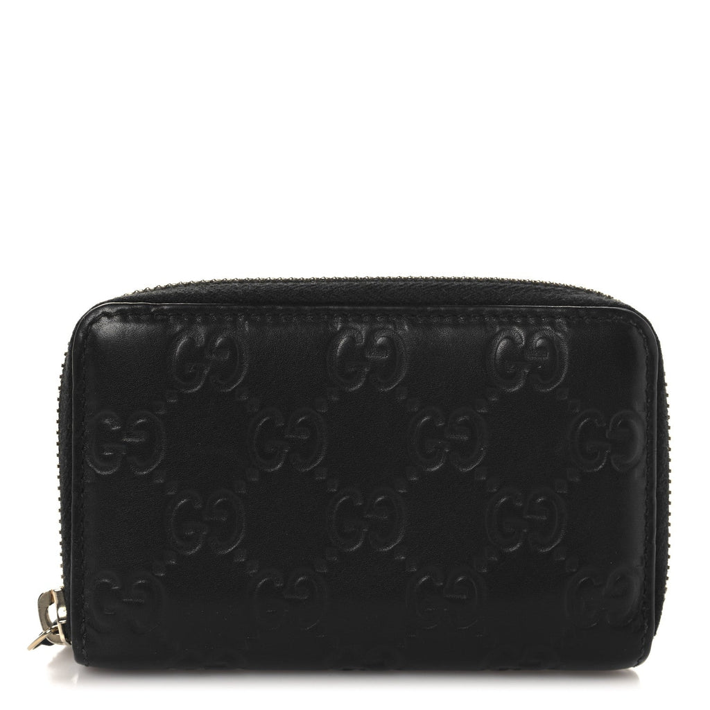 Guccissima Zip Around  Case Black